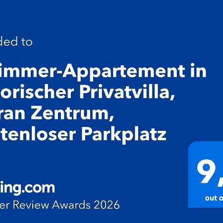 5-zimmer-appartement In Historischer Privatvilla, Zentrum, Kostenloser Parkplatz *